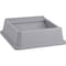 Rubbermaid Commercial Untouchable Square Swing Top, 20.1" W/Dia, Gray RCP266400GY - alternate 1